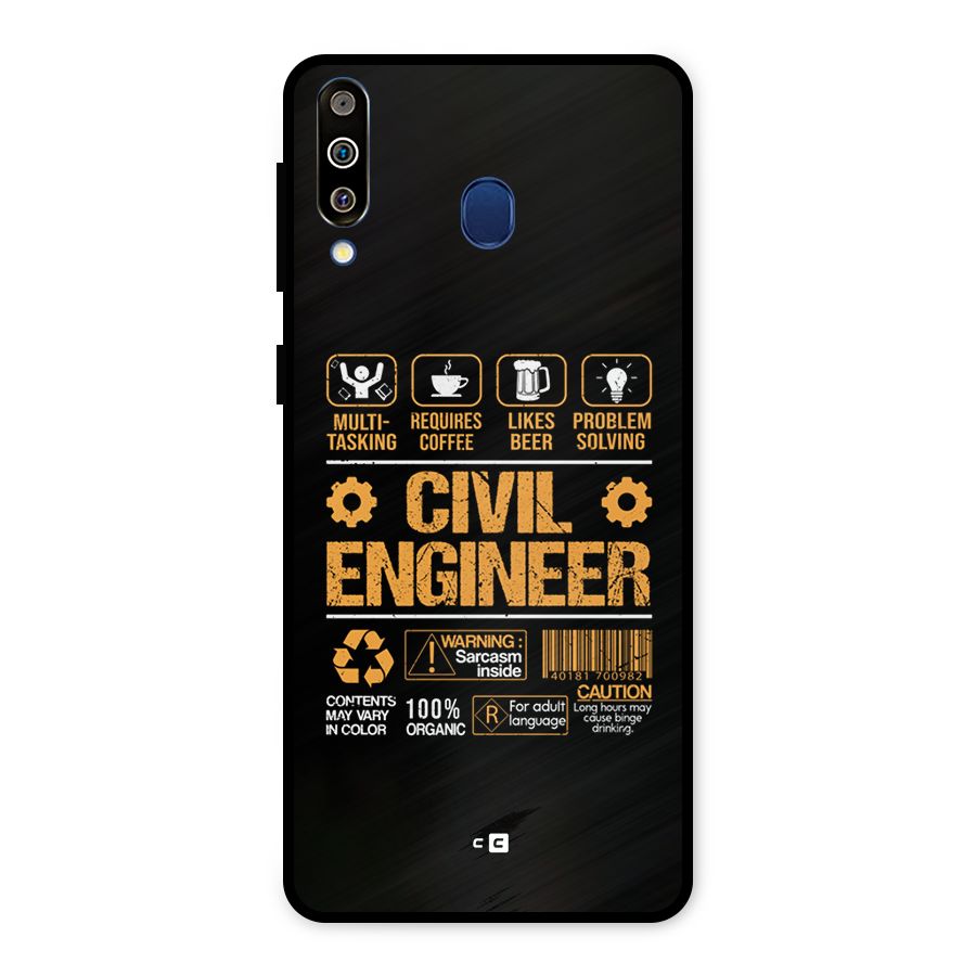 Civil Engineer Metal Back Case for Galaxy M30
