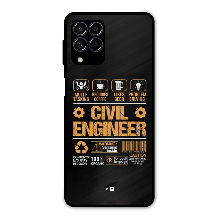 Civil Engineer Metal Back Case for Galaxy M53 5G