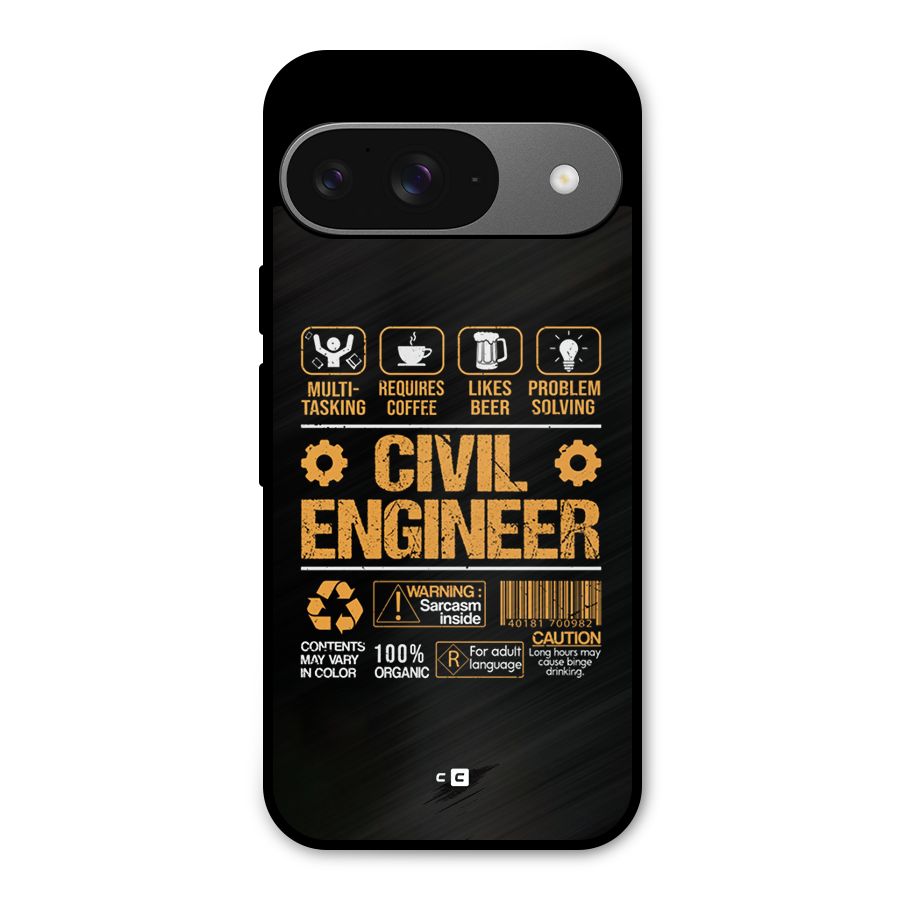 Civil Engineer Metal Back Case for Google Pixel 9