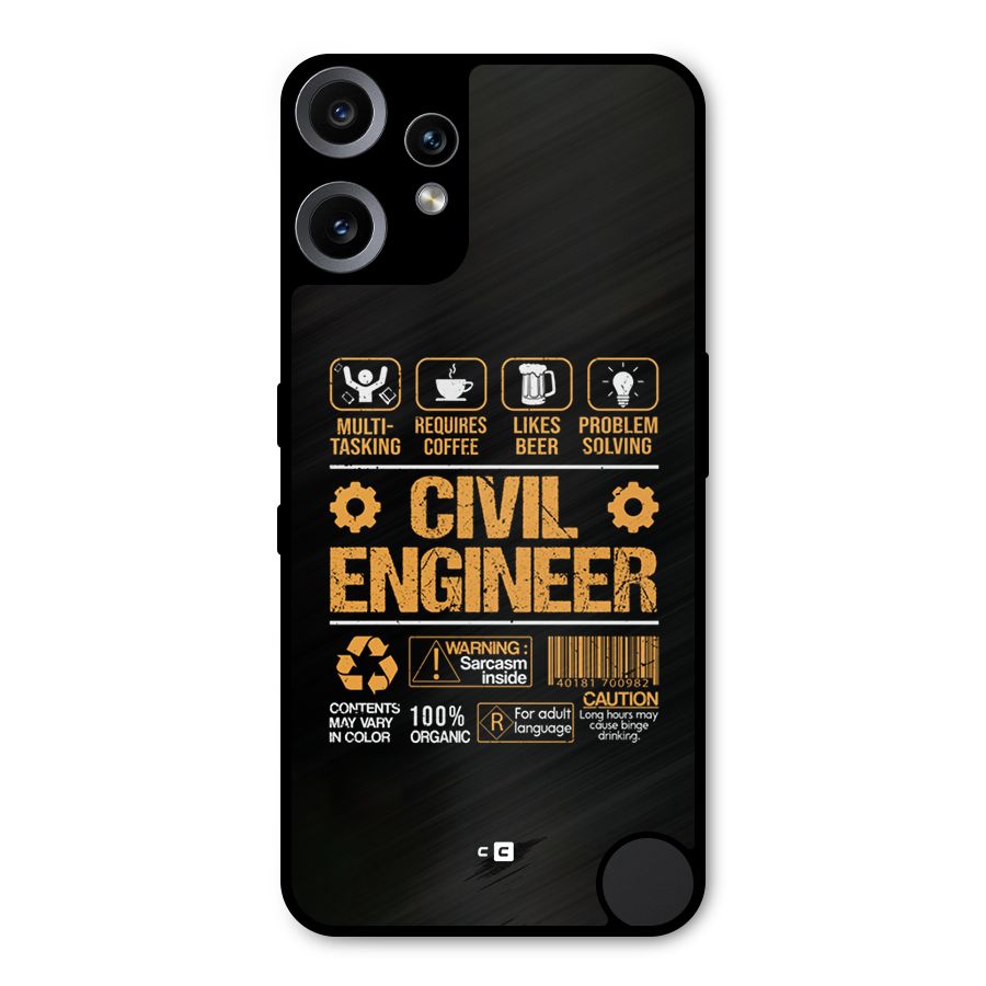 Civil Engineer Metal Back Case for Nothing CMF Phone 2 Pro