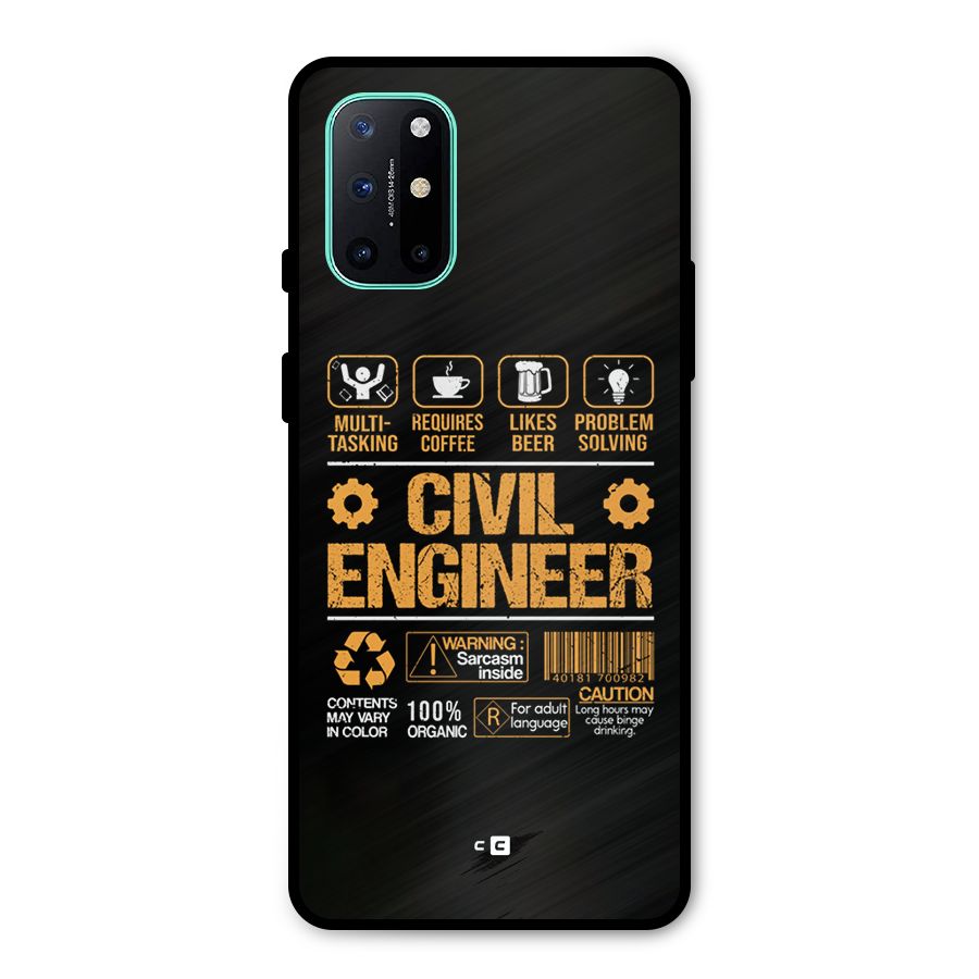 Civil Engineer Metal Back Case for OnePlus 8T