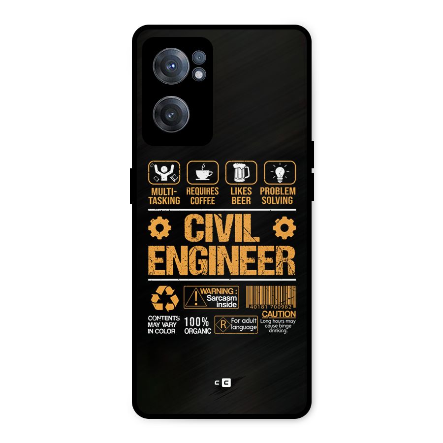 Civil Engineer Metal Back Case for OnePlus Nord CE 2 5G