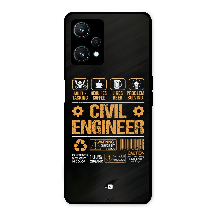 Civil Engineer Metal Back Case for Realme 9 Pro 5G