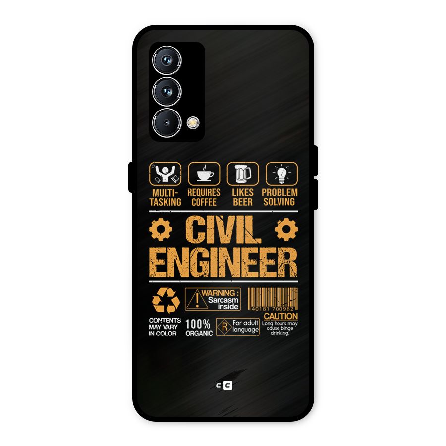 Civil Engineer Metal Back Case for Realme GT Master Edition