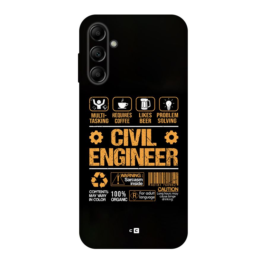 Civil Engineer Original Polycarbonate Back Case for Galaxy A14 5G