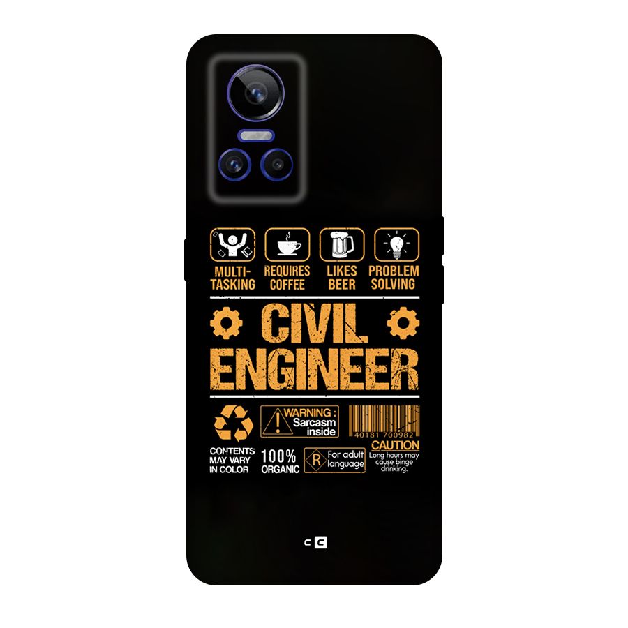 Civil Engineer Original Polycarbonate Back Case for Realme GT Neo 3