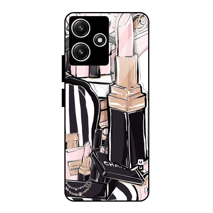 Class Girl Design Glass Back Case for Poco M6 Pro
