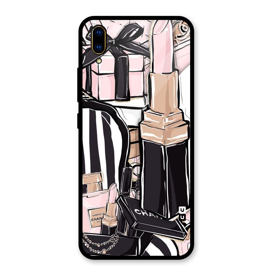 Class Girl Design Glass Back Case for Vivo V11 Pro
