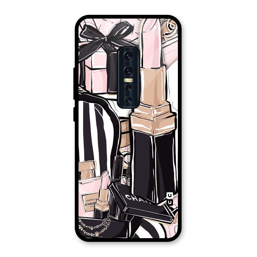 Class Girl Design Glass Back Case for Vivo V17 Pro