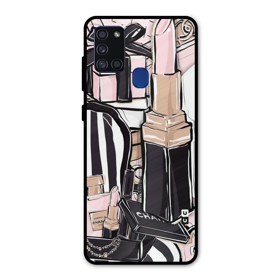 Class Girl Design Metal Back Case for Galaxy A21s