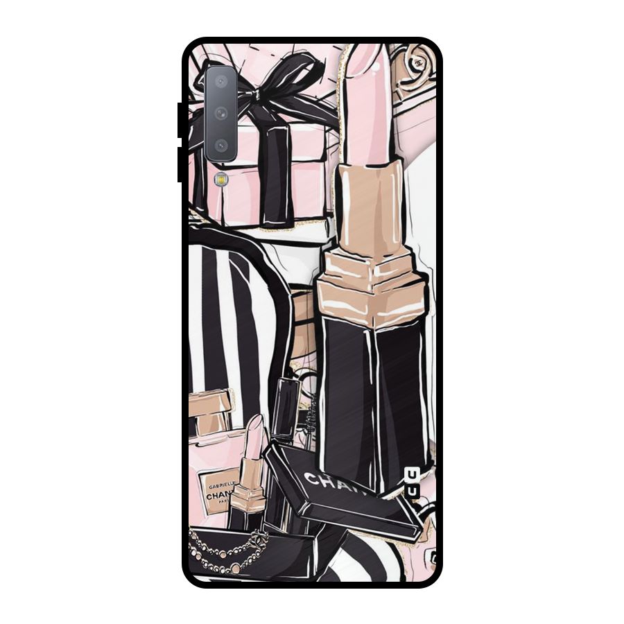 Class Girl Design Metal Back Case for Galaxy A7 (2018)
