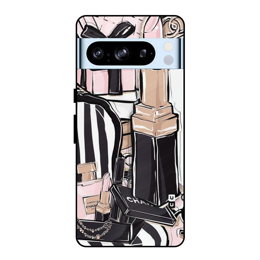 Class Girl Design Metal Back Case for Google Pixel 8 Pro