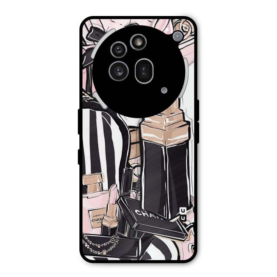 Class Girl Design Metal Back Case for Nothing Phone 3a Pro