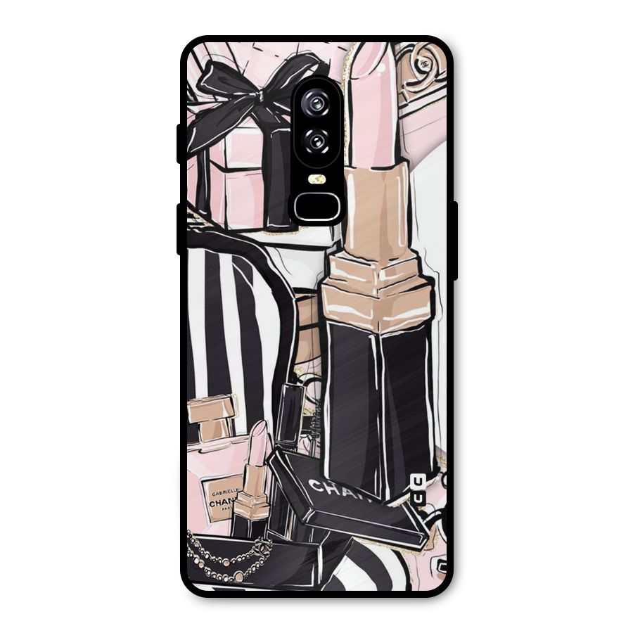 Class Girl Design Metal Back Case for OnePlus 6