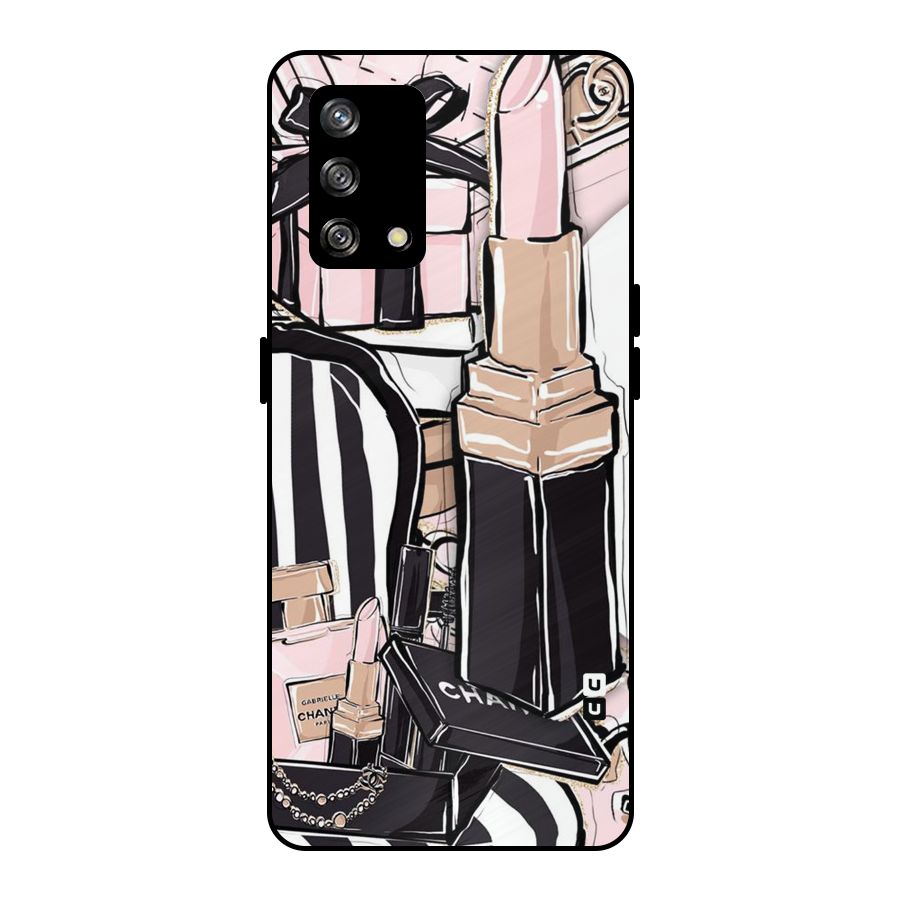 Class Girl Design Metal Back Case for Oppo F19s