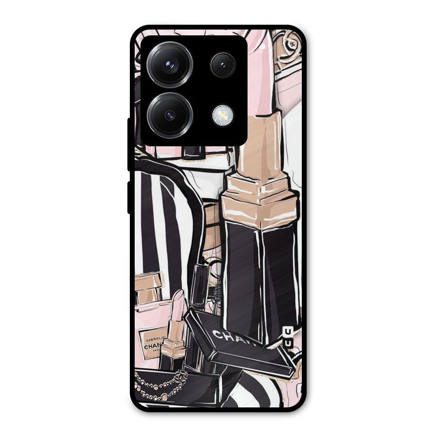 Class Girl Design Metal Back Case for Poco X6