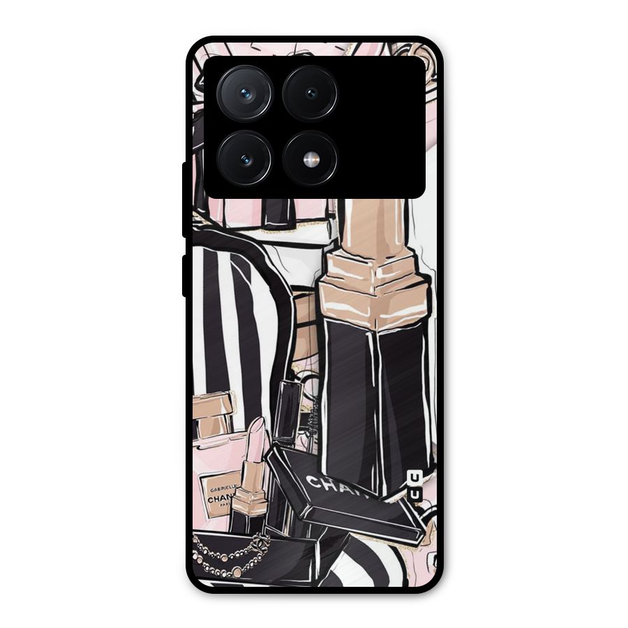 Class Girl Design Metal Back Case for Poco X6 Pro