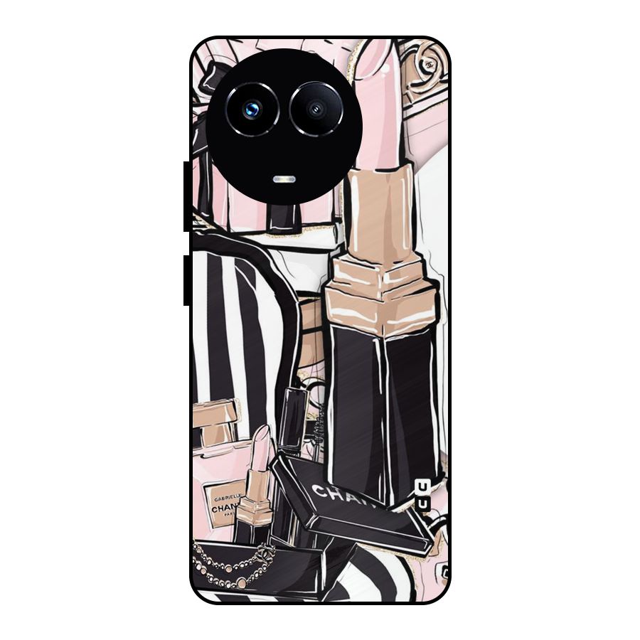 Class Girl Design Metal Back Case for Realme 11 5G