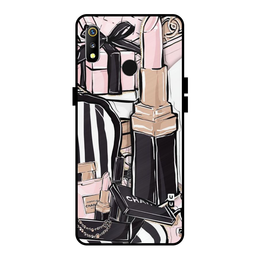 Class Girl Design Metal Back Case for Realme 3