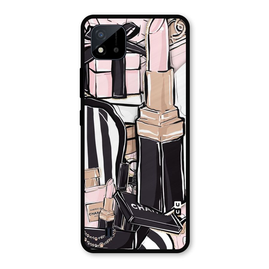 Class Girl Design Metal Back Case for Realme C11 2021