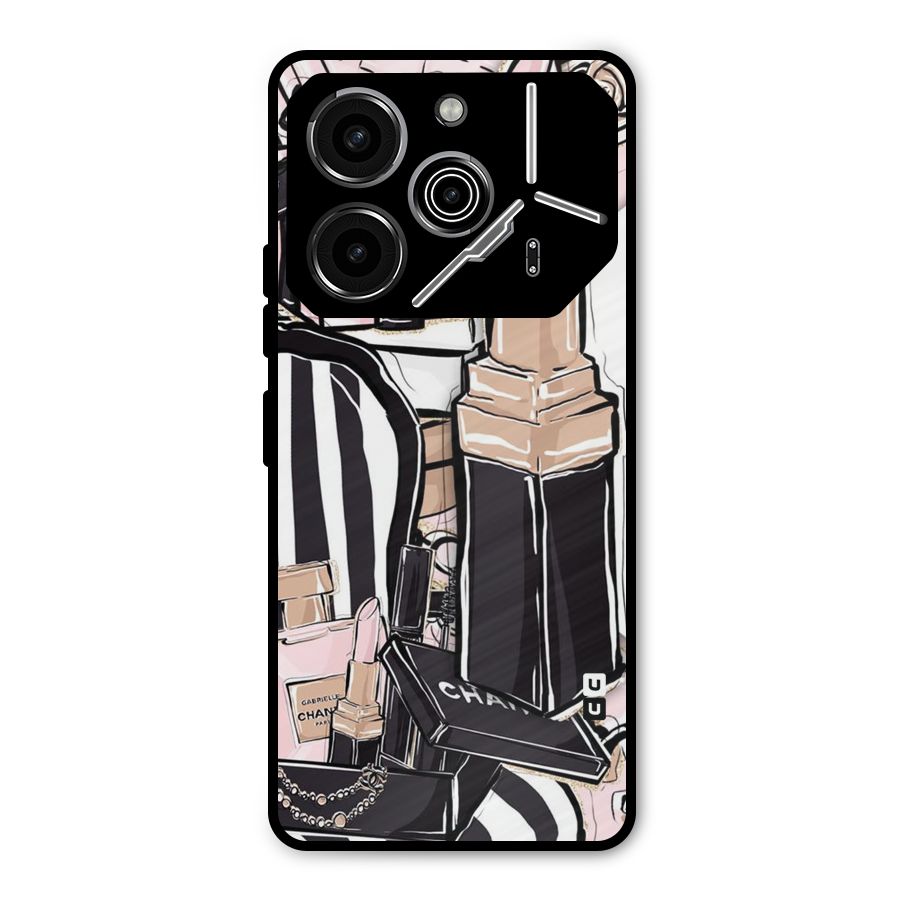 Class Girl Design Metal Back Case for Tecno Pova 6 Pro