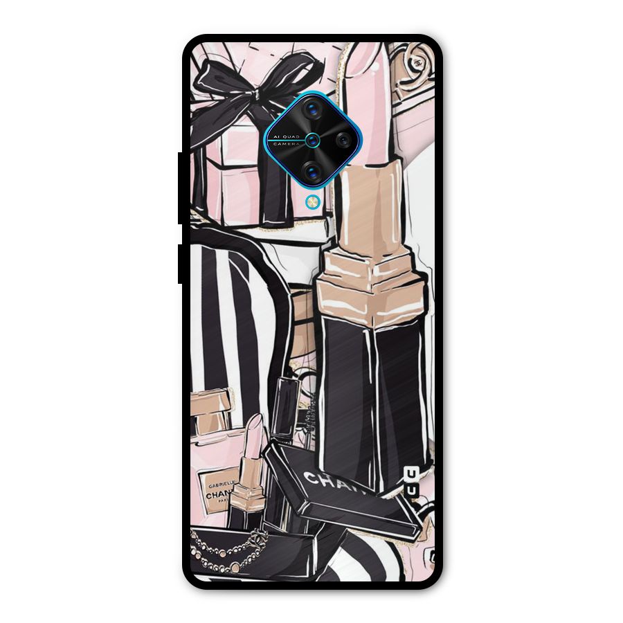 Class Girl Design Metal Back Case for Vivo S1 Pro