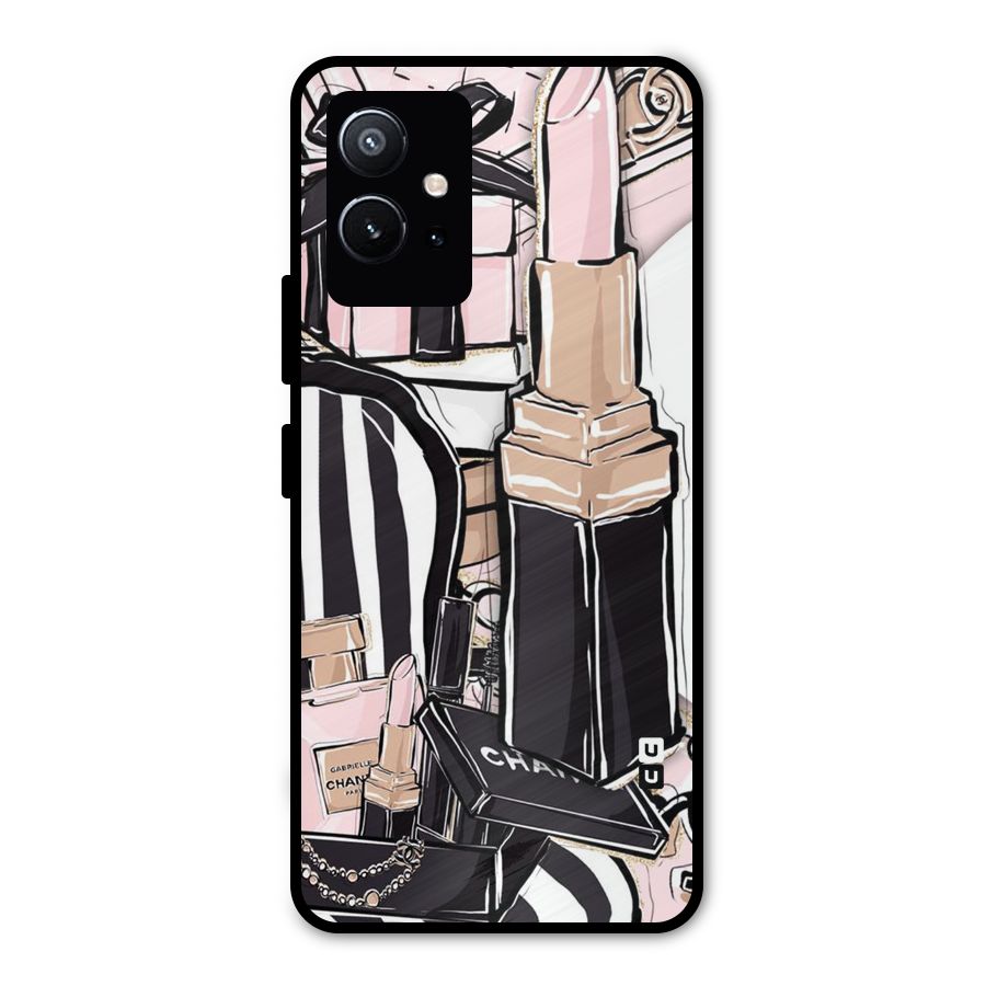 Class Girl Design Metal Back Case for Vivo T1 5G