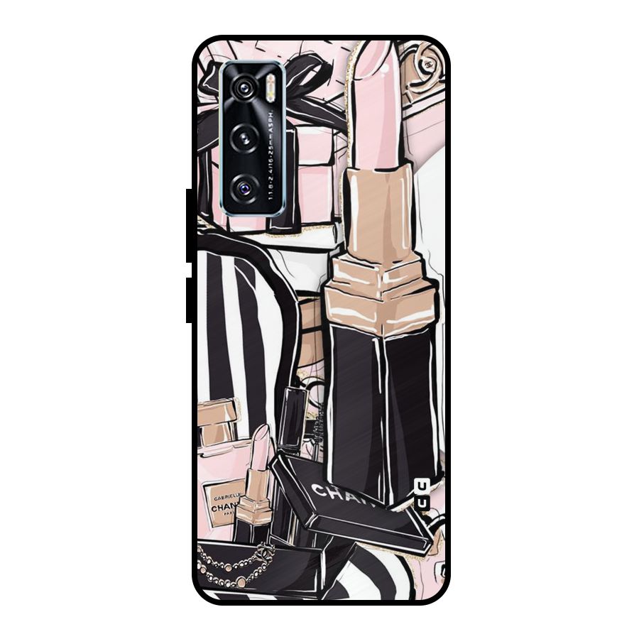 Class Girl Design Metal Back Case for Vivo V20 SE