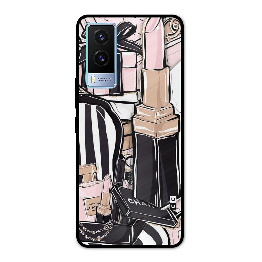 Class Girl Design Metal Back Case for Vivo V21e 5G