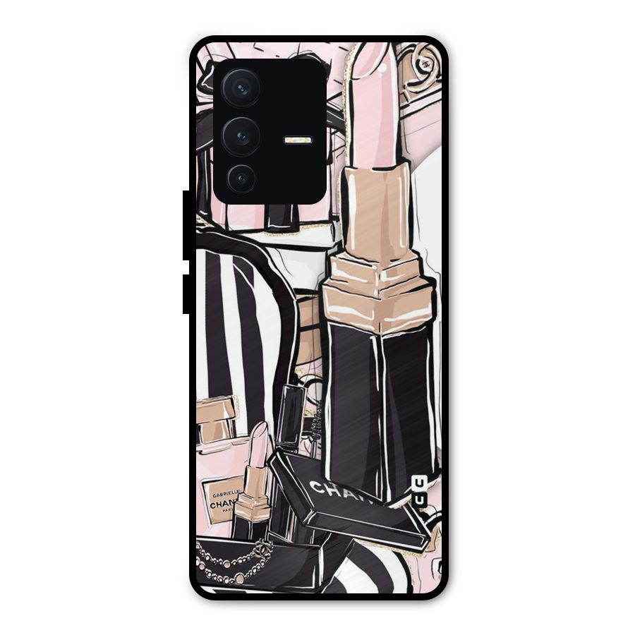 Class Girl Design Metal Back Case for Vivo V23 Pro