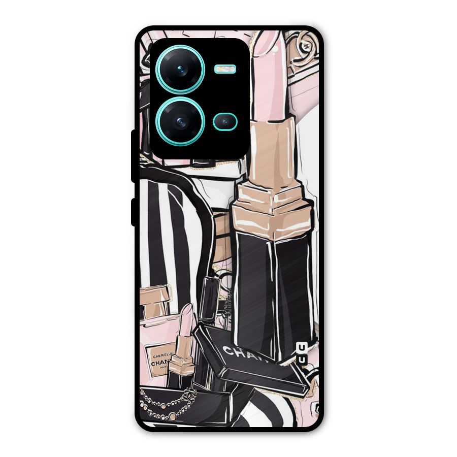 Class Girl Design Metal Back Case for Vivo V25