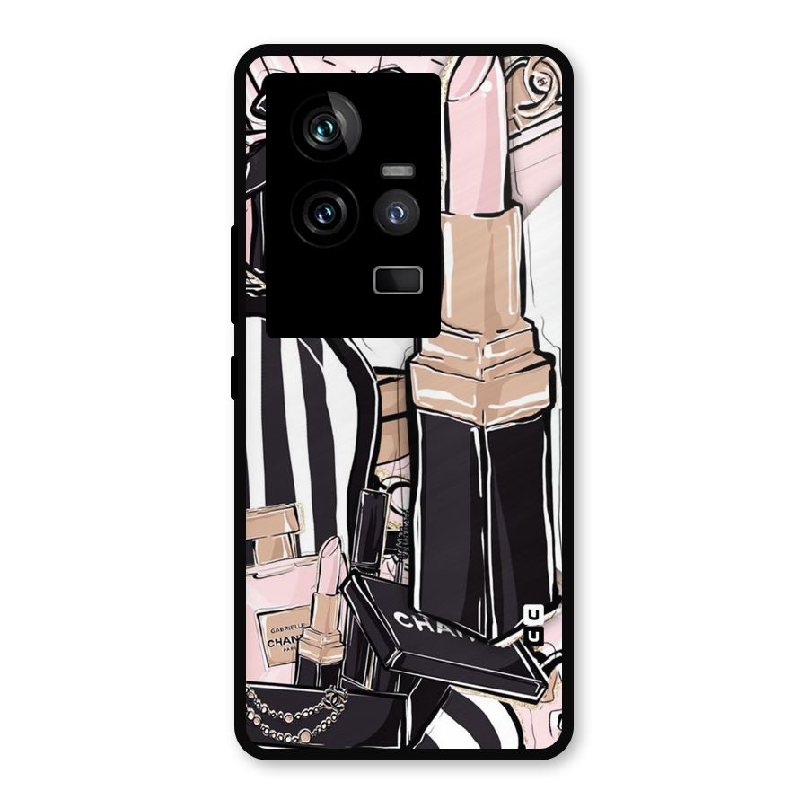 Class Girl Design Metal Back Case for iQOO 11 5G