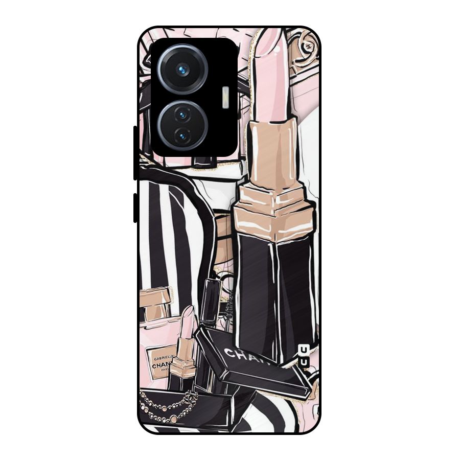 Class Girl Design Metal Back Case for iQOO Z6 44W