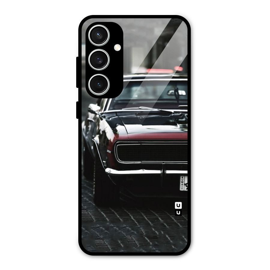 Class Vintage Car Glass Back Case for Galaxy S23 FE