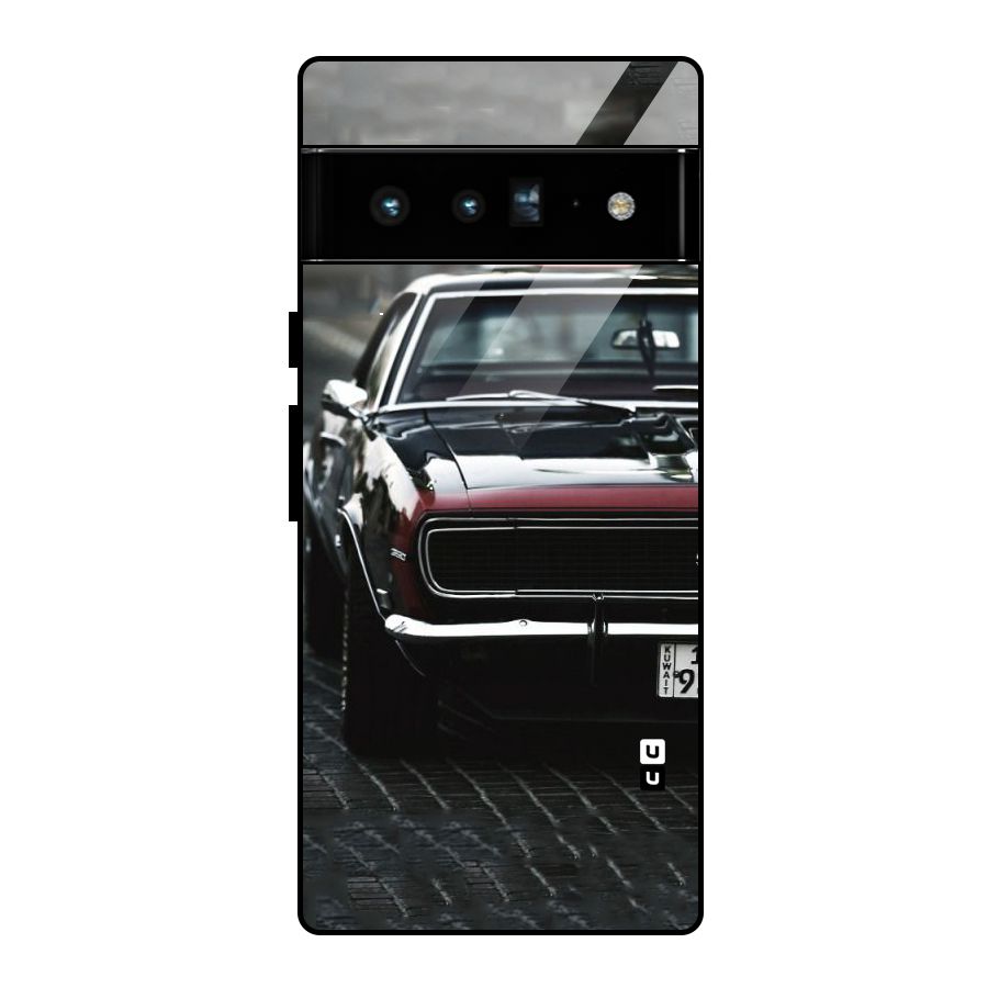 Class Vintage Car Glass Back Case for Google Pixel 6 Pro