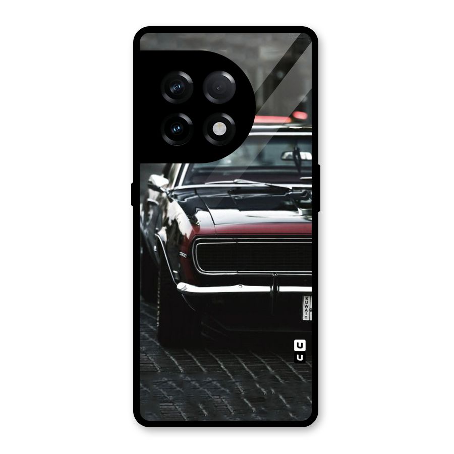 Class Vintage Car Glass Back Case for OnePlus 11R