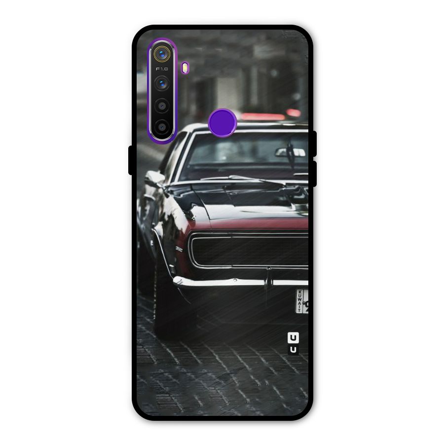 Class Vintage Car Glass Back Case for Realme 5s
