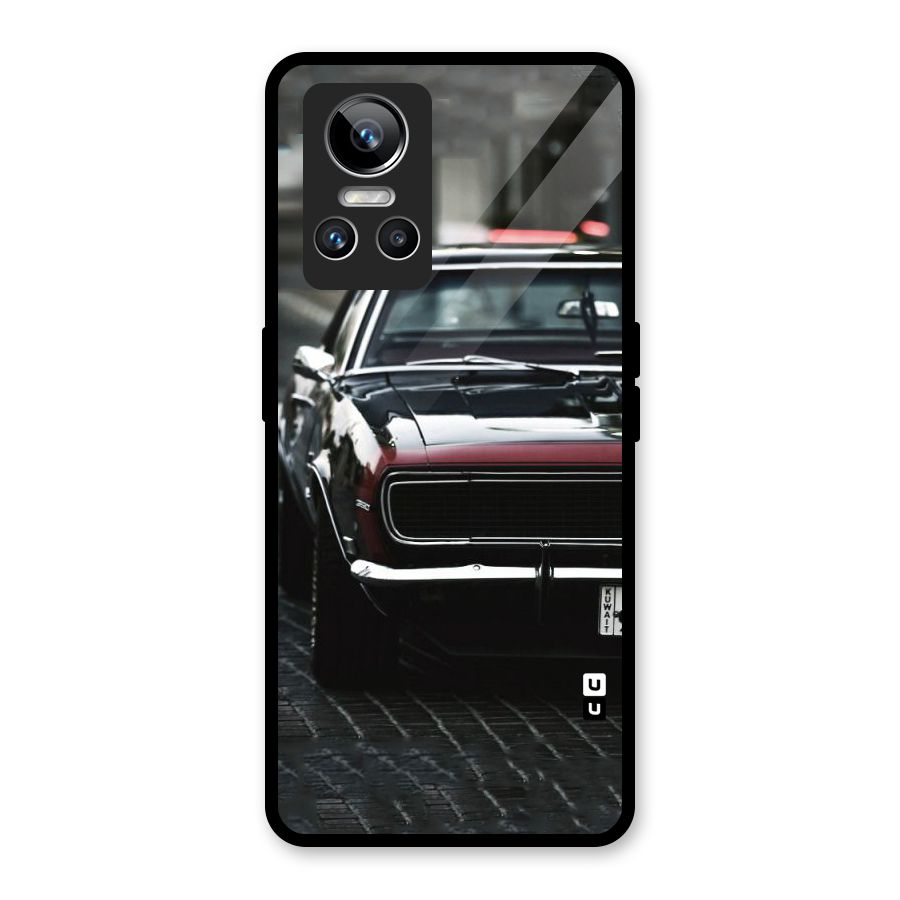 Class Vintage Car Glass Back Case for Realme GT Neo 3