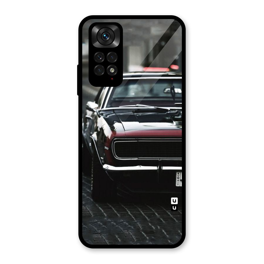 Class Vintage Car Glass Back Case for Redmi Note 11S