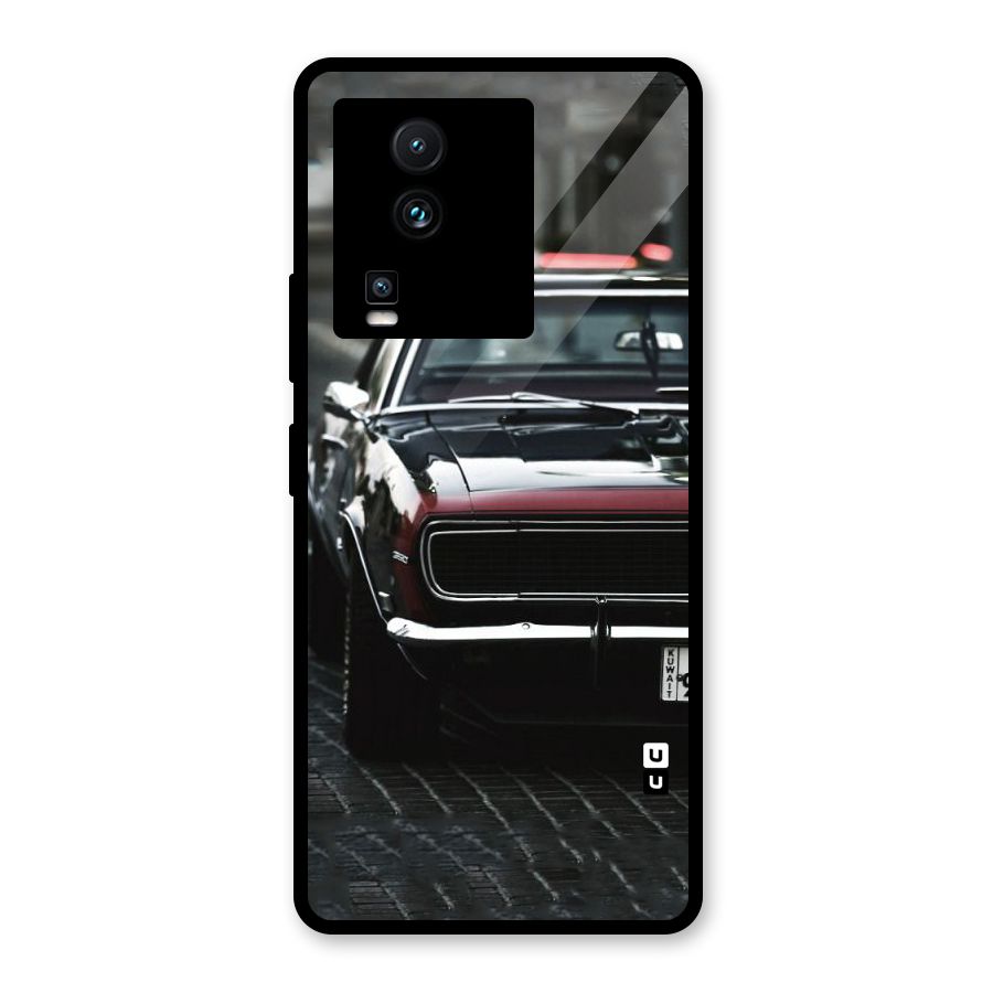 Class Vintage Car Glass Back Case for Vivo iQOO Neo 7 Pro