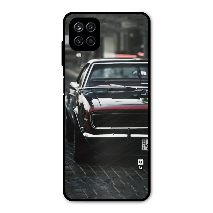 Class Vintage Car Metal Back Case for Galaxy A12