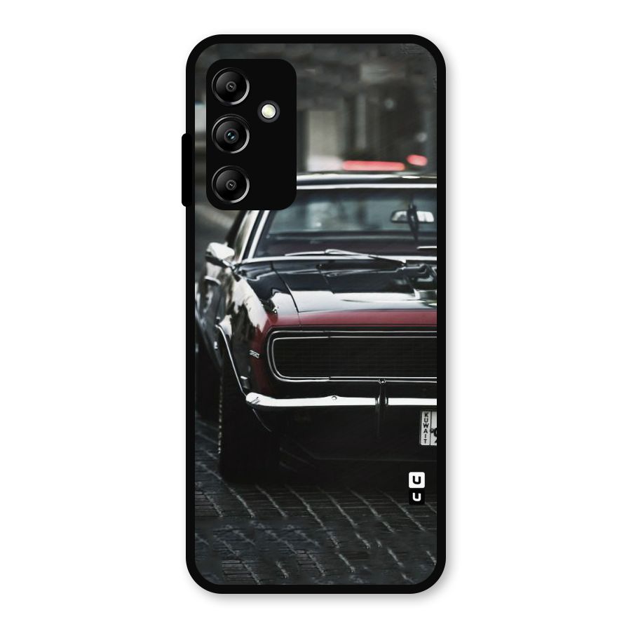 Class Vintage Car Metal Back Case for Galaxy A14 5G