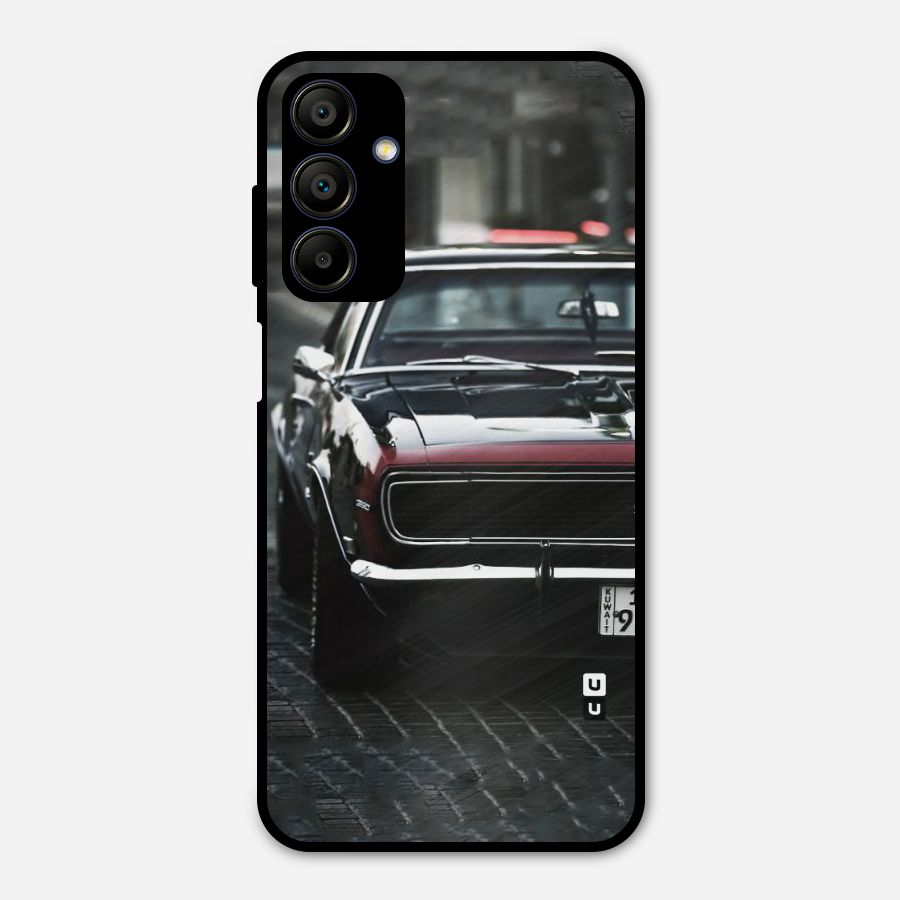 Class Vintage Car Metal Back Case for Galaxy A15 5G