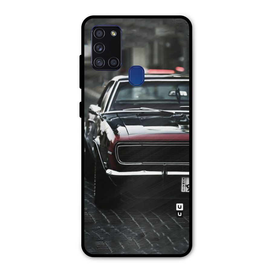 Class Vintage Car Metal Back Case for Galaxy A21s