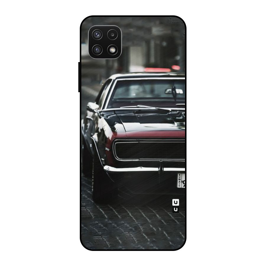 Class Vintage Car Metal Back Case for Galaxy A22 5G