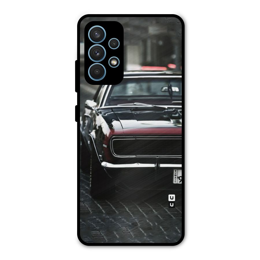 Class Vintage Car Metal Back Case for Galaxy A32