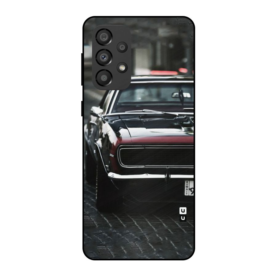 Class Vintage Car Metal Back Case for Galaxy A33 5G