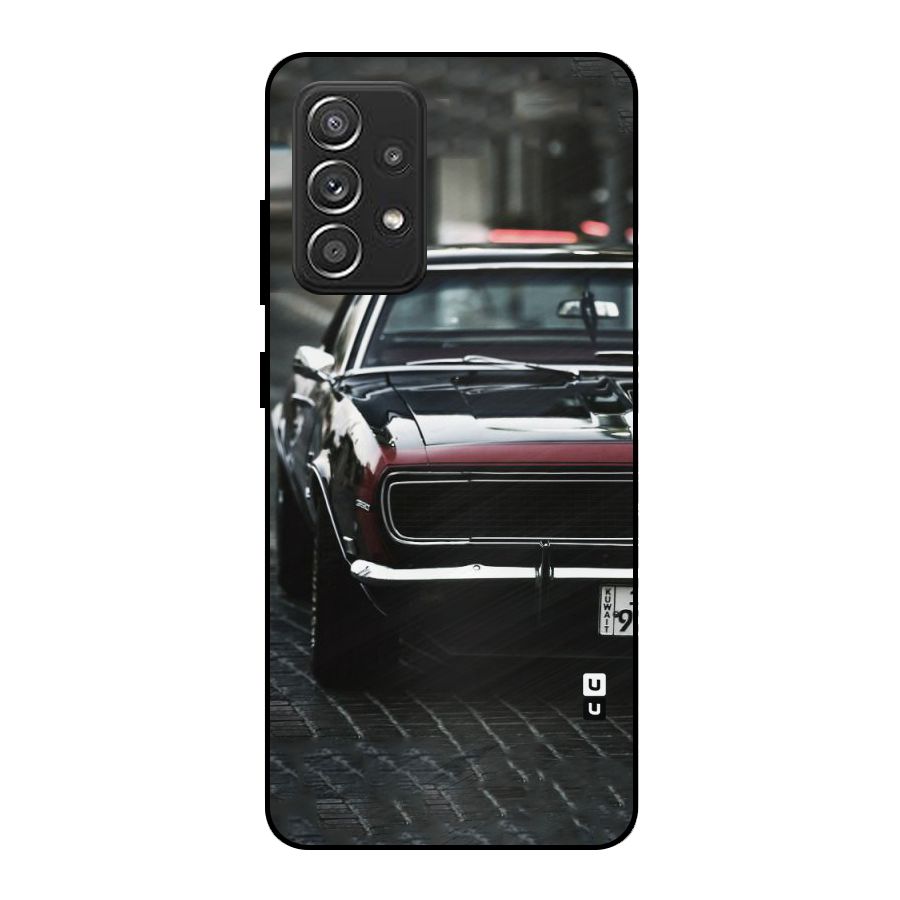 Class Vintage Car Metal Back Case for Galaxy A52