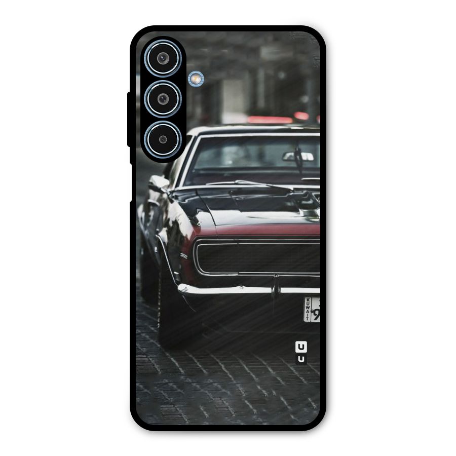 Class Vintage Car Metal Back Case for Galaxy M35