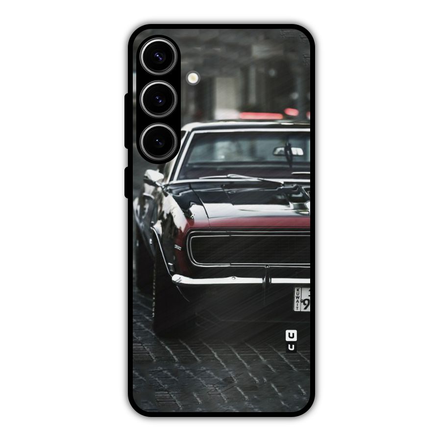 Class Vintage Car Metal Back Case for Galaxy S24 Plus